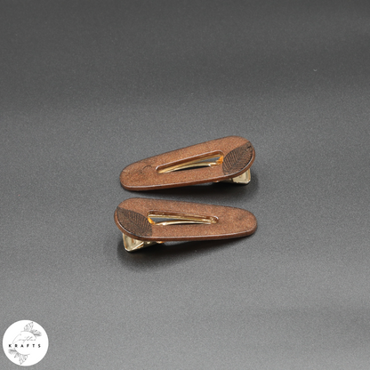 Triangle Pair - Black Classic Leaf - Autumn