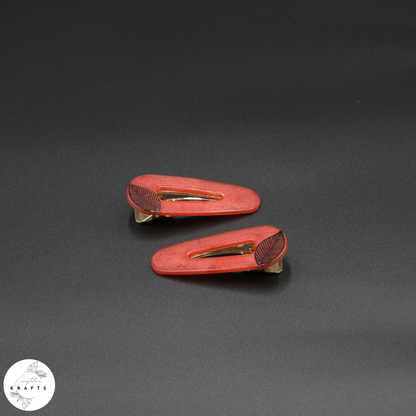 Triangle Pair - Black Classic Leaf - Autumn