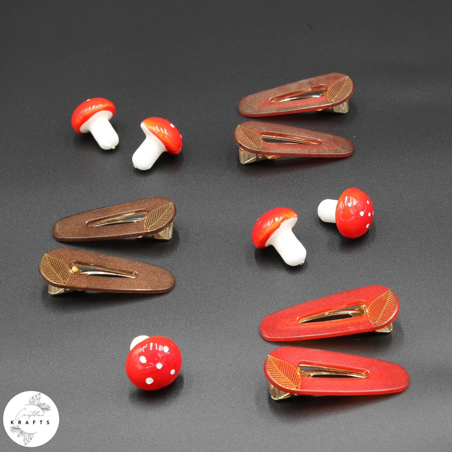 Triangle Pair - Gold Classic Leaf - Autumn