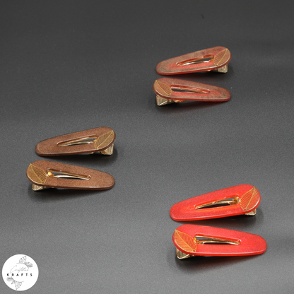 Triangle Pair - Gold Classic Leaf - Autumn