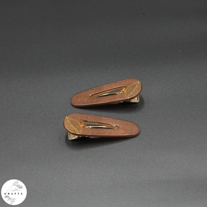 Triangle Pair - Gold Classic Leaf - Autumn