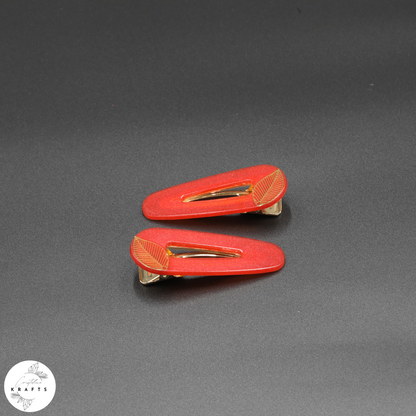 Triangle Pair - Gold Classic Leaf - Autumn