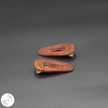 Triangle Pair - Gold Classic Leaf - Autumn