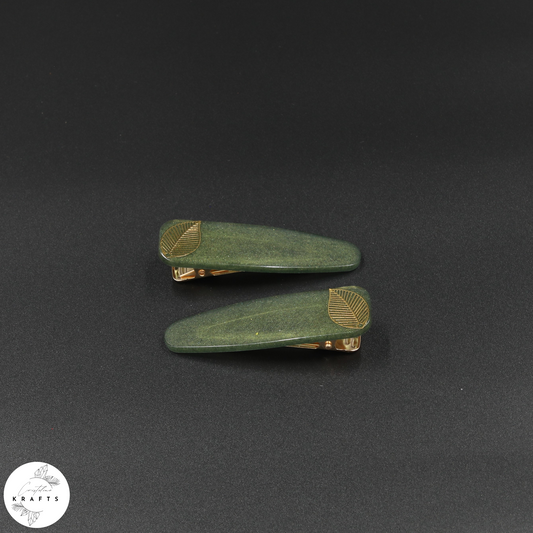 Solid Pair - Gold Classic Leaf - Autumn