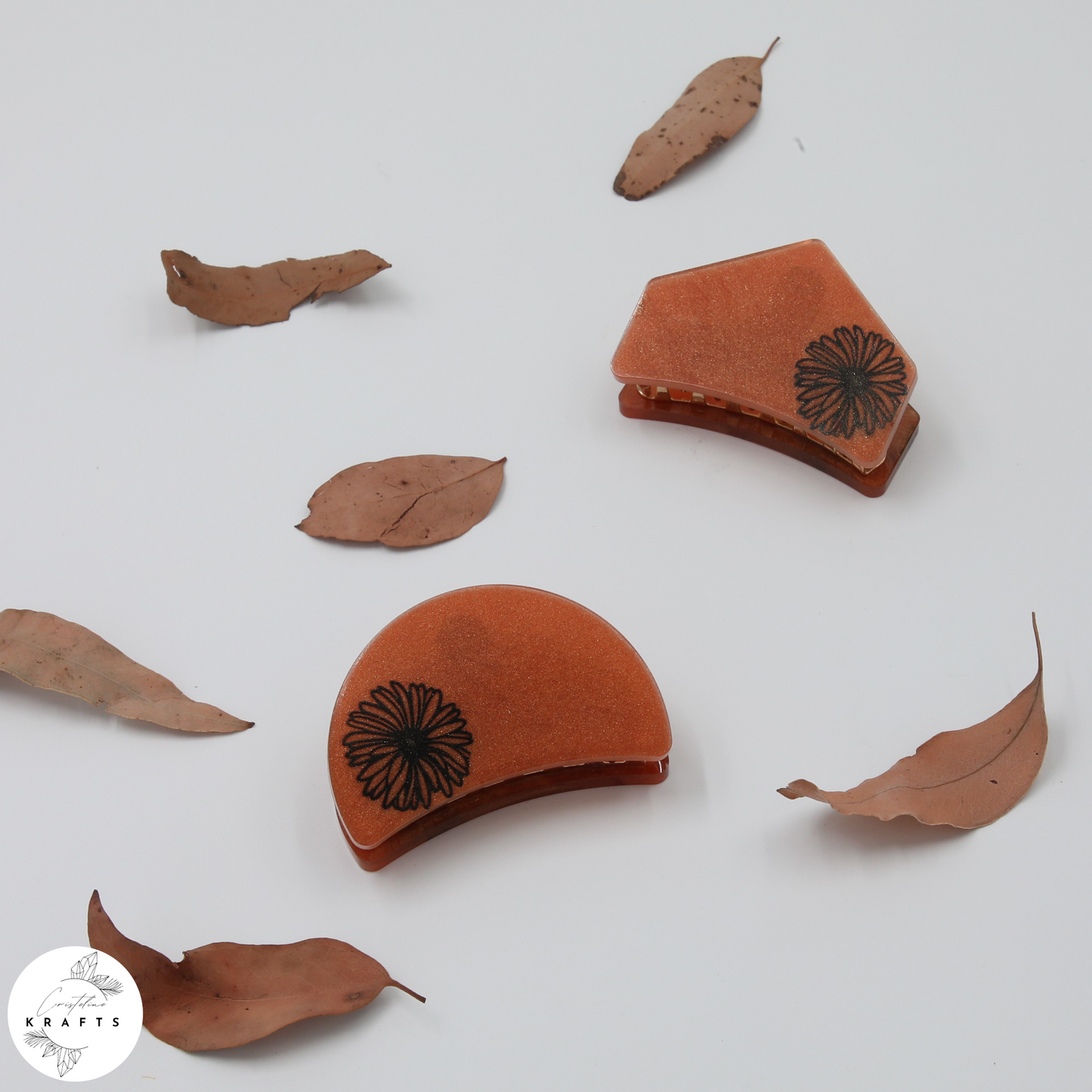 Hair Claw - Bronzed - Black Dandelion