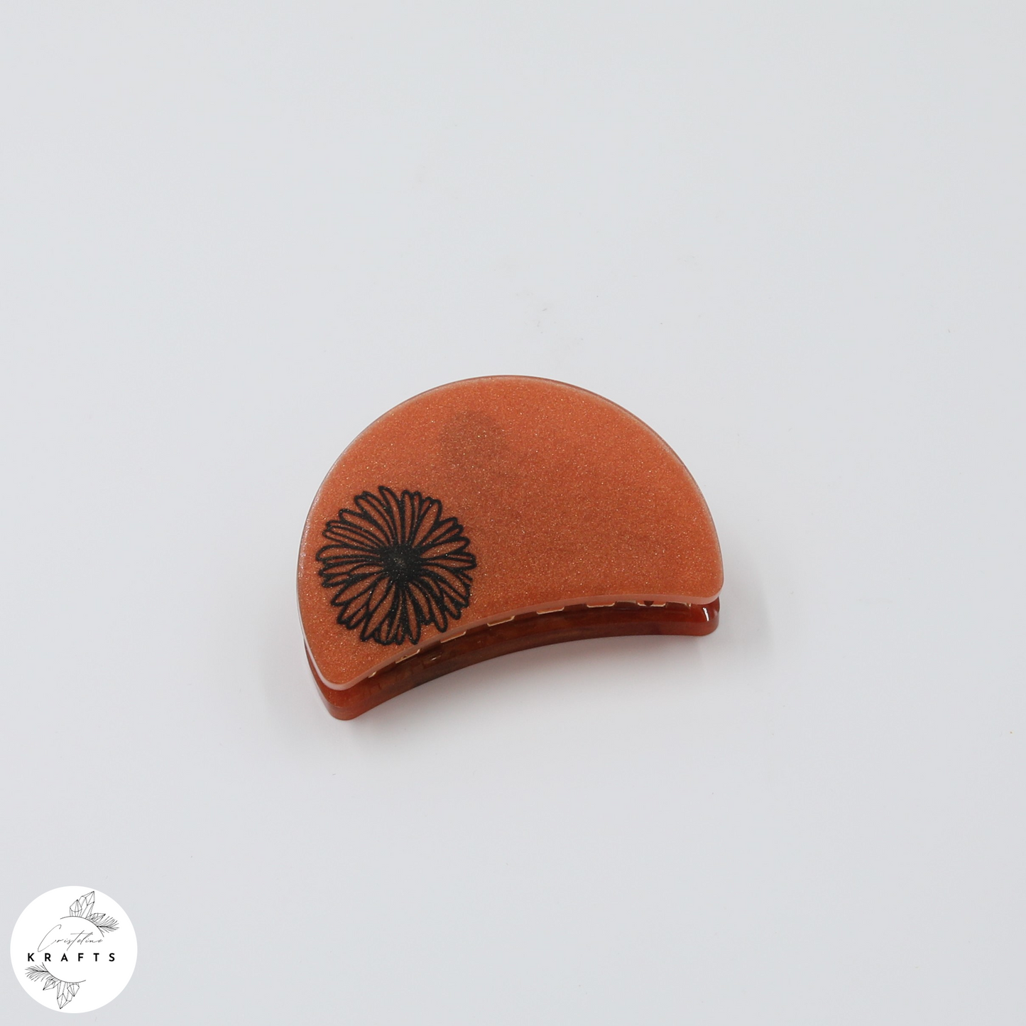 Hair Claw - Bronzed - Black Dandelion