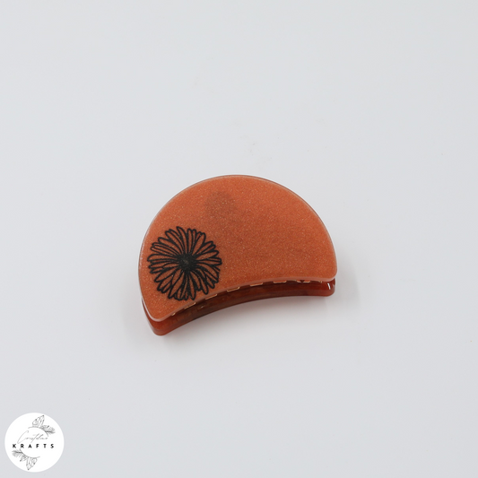 Hair Claw - Bronzed - Black Dandelion
