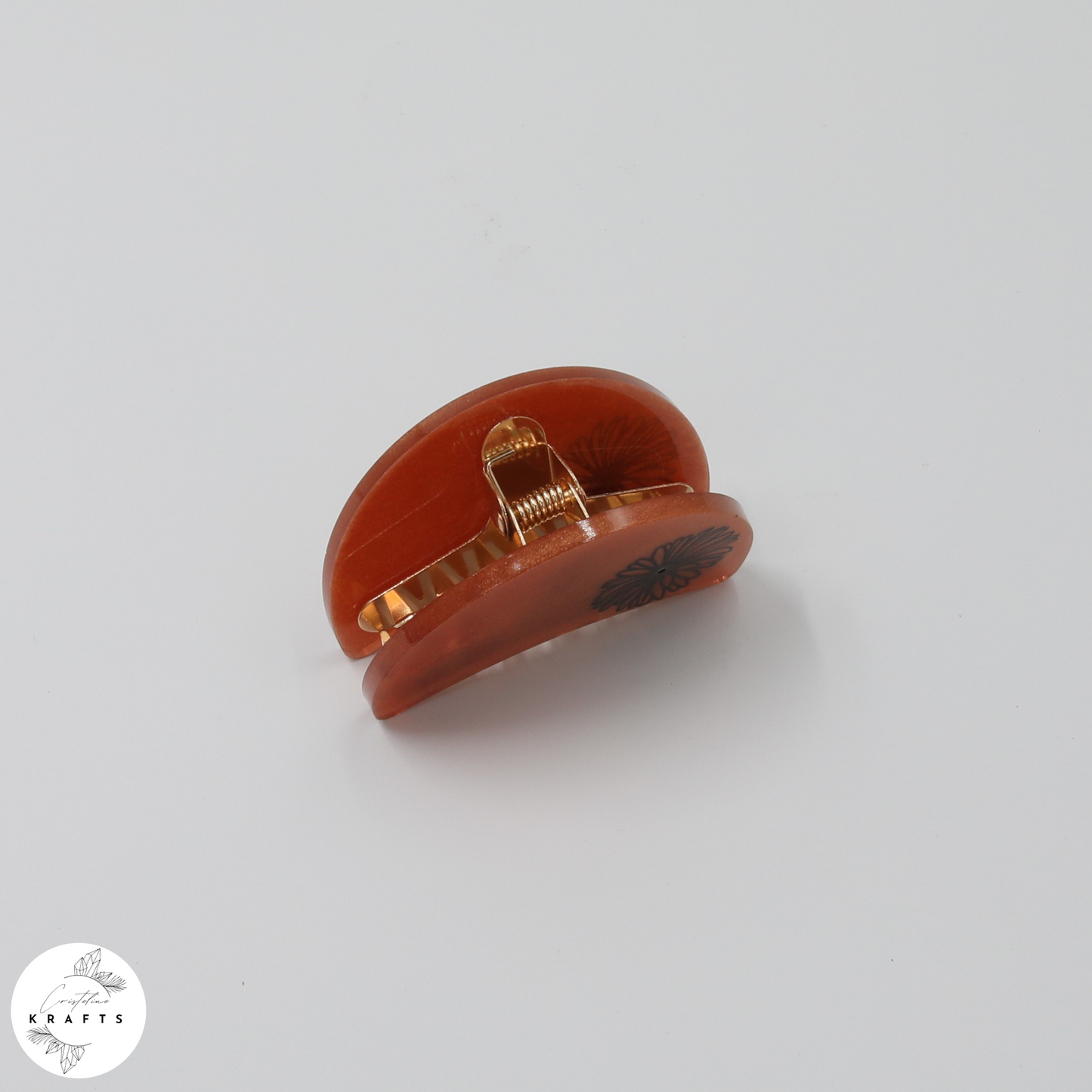 Hair Claw - Bronzed - Black Dandelion