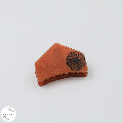 Hair Claw - Bronzed - Black Dandelion