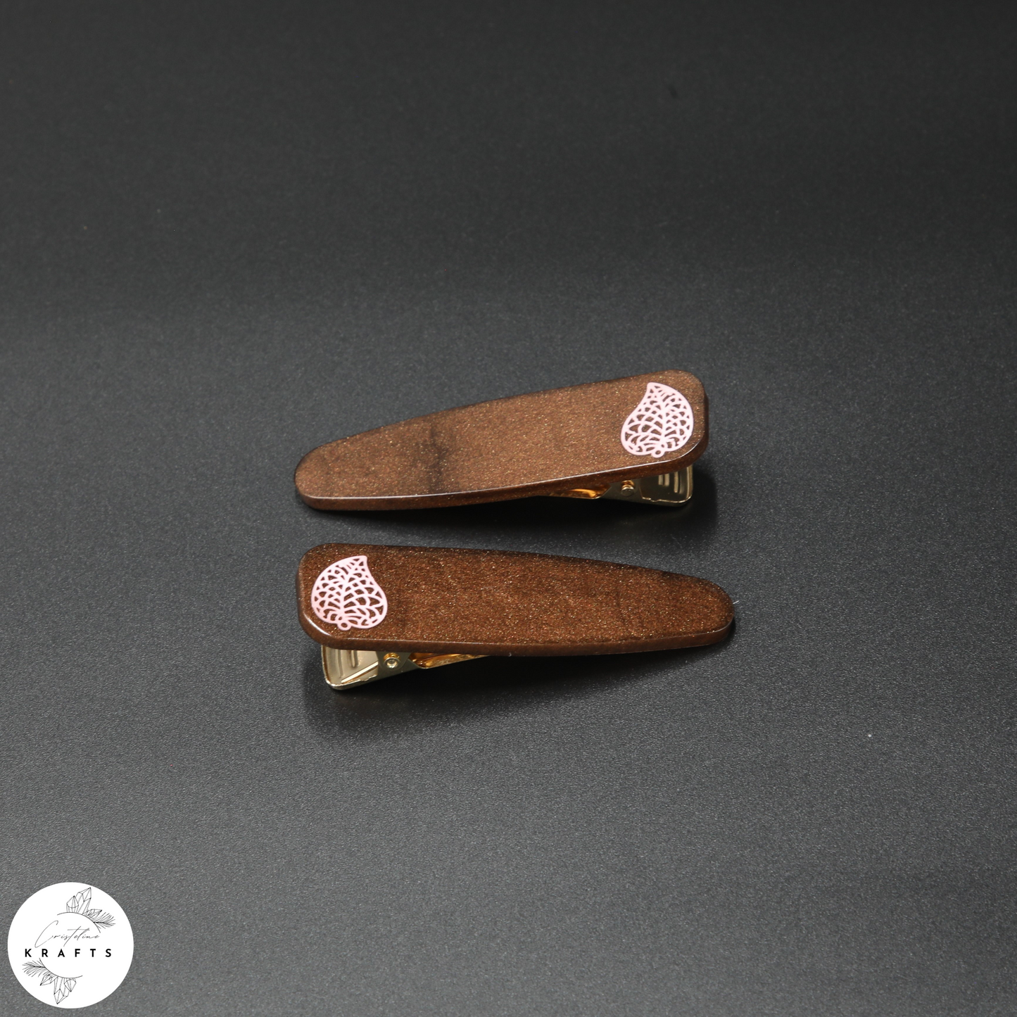 Solid Pair - Pink Vintage Leaf - Autumn
