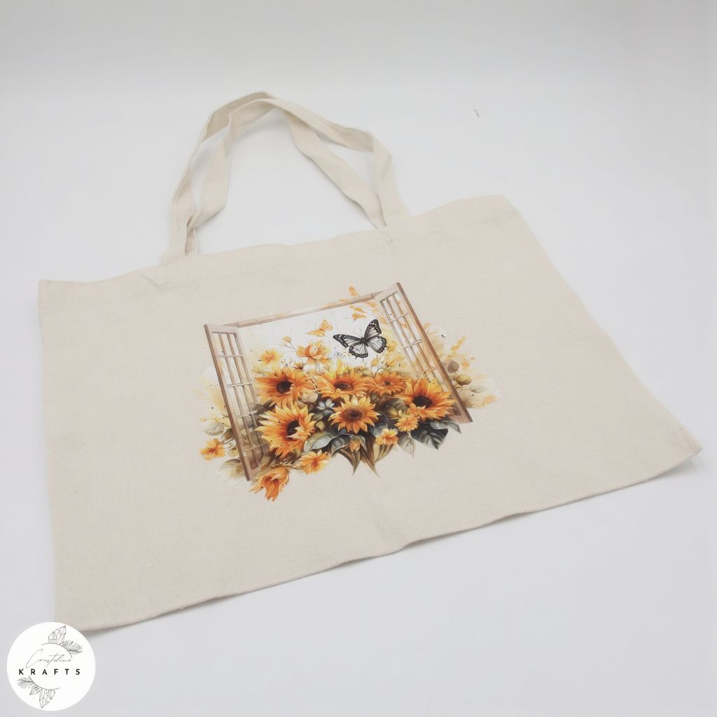Tote Bag - Sunflowers in Window