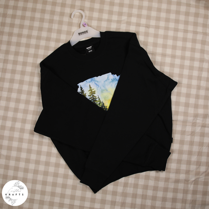 Bonds - Black Jumper - Camping in the Forest