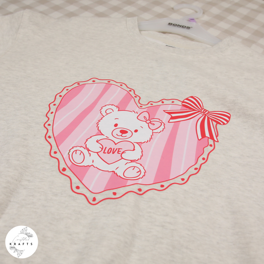 Bonds - Beige Jumper - Teddy Bear Heart