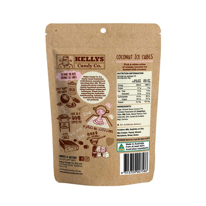 Kellys Candy Co - Coconut Ice Cubes - 180g