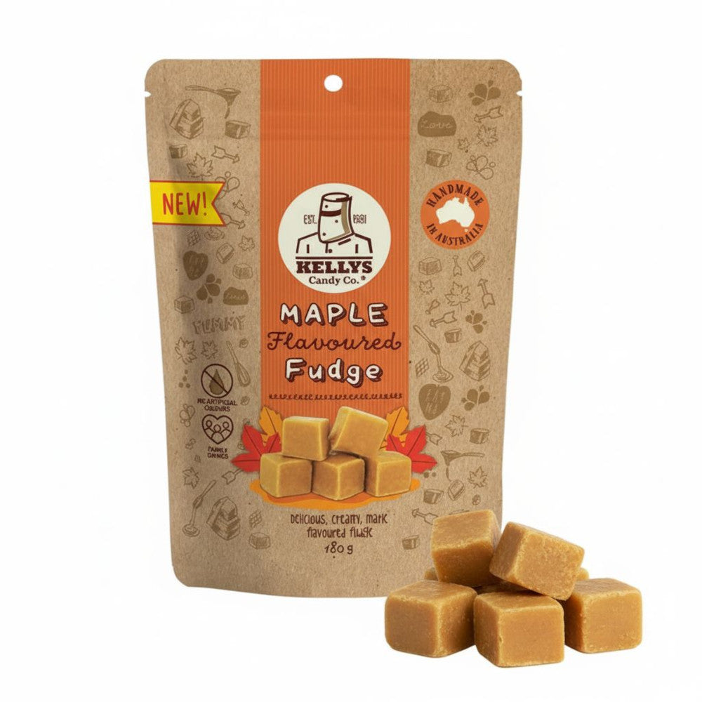 Kellys Candy Co - Maple Flavored Fudge - 180g