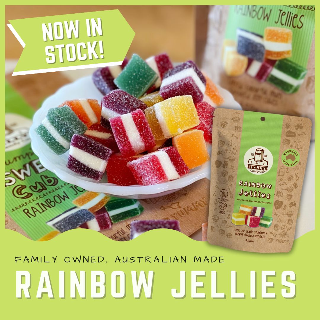 Kellys Candy Co - Rainbow Jellies - 180g