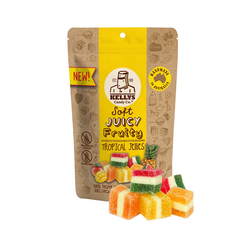 Kellys Candy Co - Tropical Jellies - 220g