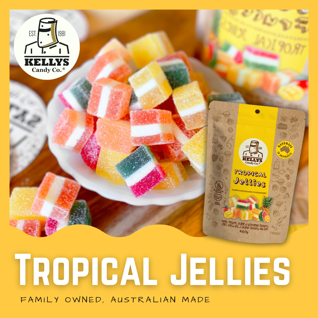 Kellys Candy Co - Tropical Jellies - 220g